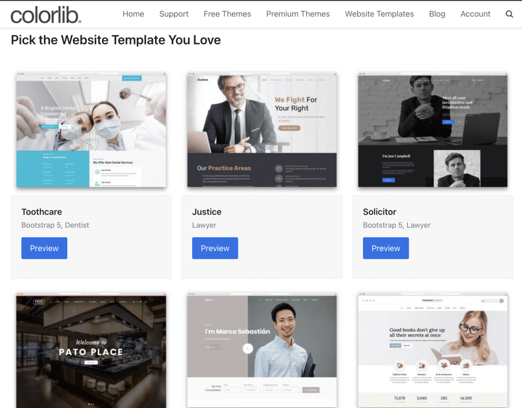 Colorlib-Free Sites to Download Stunning Web Templates