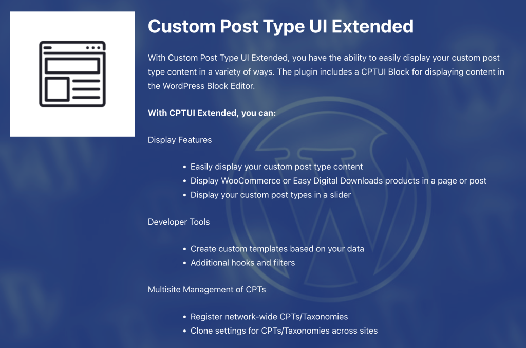Essential WordPress Plugins for Every Developer: Custom Post Type UI